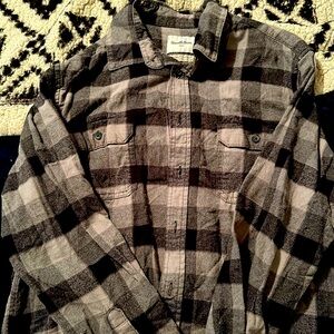 Black and gray good fellow large flannel